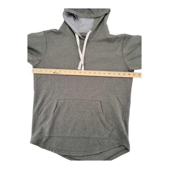 Libertador New York City Short Sleeve Hoodie Olive Green S Longer Length - Picture 6 of 7